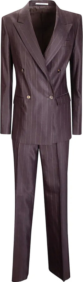 Tagliatore Striped Double-Breasted Suit