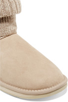 Thumbnail for your product : Australia Luxe Collective Fame ribbed-knit and shearling boots