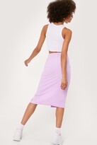 Thumbnail for your product : Nasty Gal Womens Recycled Lace Up Tie Front Midi Skirt