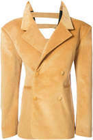 Thumbnail for your product : Y/Project Y / Project double-breasted velvet blazer