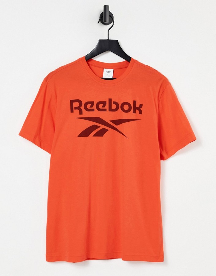 Reebok RI Big Logo T-shirt in orange - ShopStyle