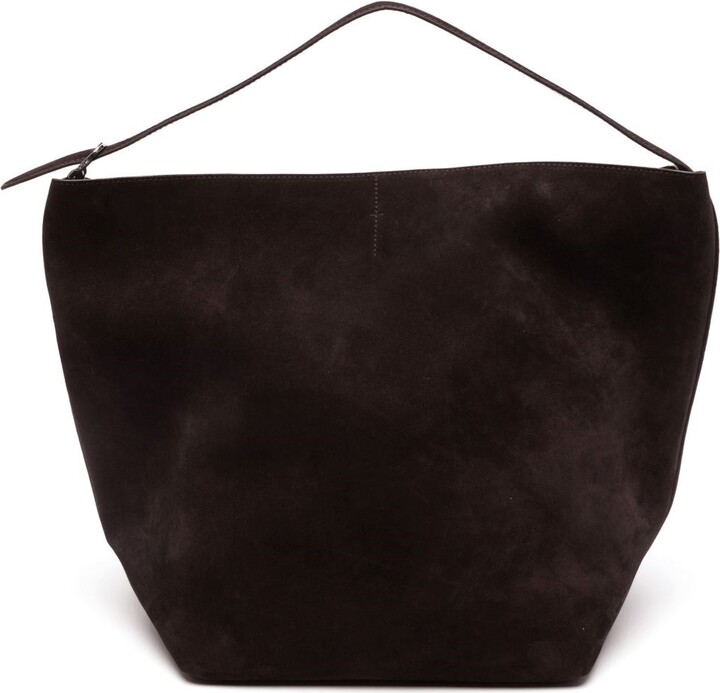Totême Belted Suede Leather Tote