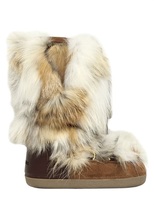 Thumbnail for your product : DSquared 1090 Fox Fur & Suede Snow Boots