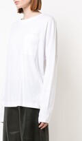 Thumbnail for your product : Adam Lippes chest pocket longsleeved T-shirt