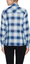 Thumbnail for your product : Maje Metallic Plaid Snap Front Shirt