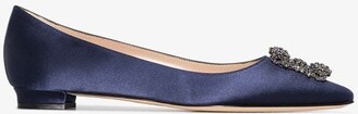 Navy Blue Satin Shoes | Shop the world's largest collection of fashion |  ShopStyle UK
