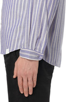 Thumbnail for your product : White Mountaineering Striped Button-Down Collar Cotton-Piqué Shirt
