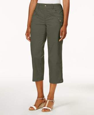 Style&Co. Style & Co Style & Co Petite Twill Capri Pants, Created for Macy's