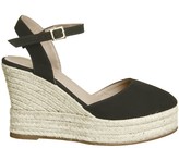 Thumbnail for your product : Gaimo for OFFICE Hero Platform Wedges Black Suede