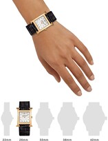 Thumbnail for your product : Hermes Heure H 30MM Rose Goldplated Steel, Diamond & Alligator Strap Watch
