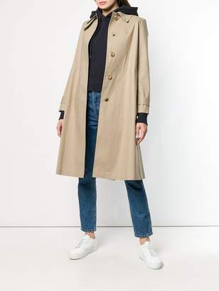 MACKINTOSH Fawn Bonded Cotton Single Breasted Trench Coat LR-061