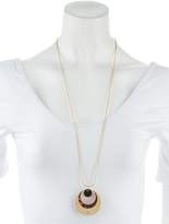 Thumbnail for your product : Tory Burch Layered Disc Pendant Necklace