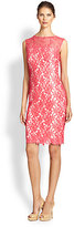 Thumbnail for your product : Tadashi Shoji Lace Illusion Sheath Dress