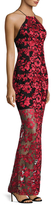 Thumbnail for your product : ABS by Allen Schwartz Embroidered Lace Halter Gown
