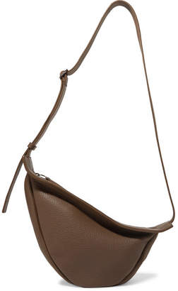 The Row Slouchy Banana Textured-leather Shoulder Bag - Army green
