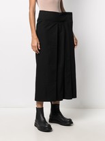 Thumbnail for your product : Yohji Yamamoto Box-Pleat Wrap Skirt