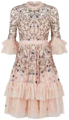 Needle & Thread Dusk Floral Embroidered Dress