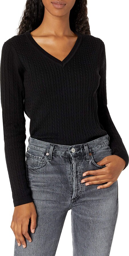 Tommy Hilfiger Women's Classic Fit Lightweight V-Neck Sweater - ShopStyle