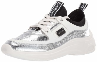 bebe silver sneakers