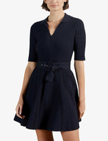 Thumbnail for your product : Ted Baker Aleee belted stretch-knit mini dress