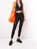Thumbnail for your product : Michi Cross-Over Panelled Cropped Top