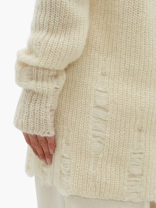 Jil Sander Laddered Wool-blend Sweater - Beige