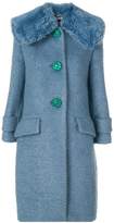 Thumbnail for your product : Miu Miu faux fur trim coat