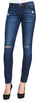 Thumbnail for your product : Blank Distressed Denim Skinny Jeans, Blue