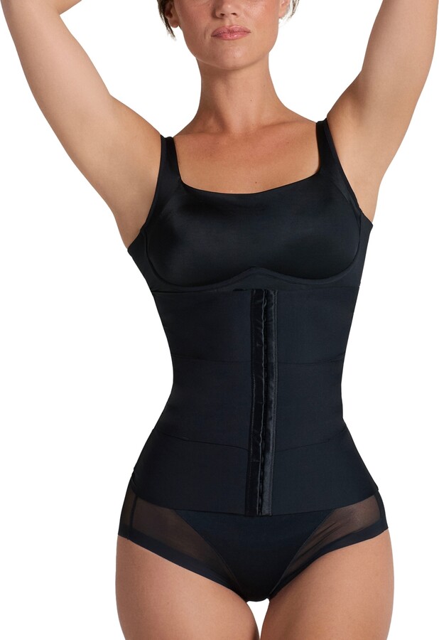 Leonisa Women's 3-Belt with Lumbar Support Custom Waist Cincher