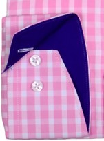 Thumbnail for your product : Levinas Tailored Fit Gingham Dress Shirt