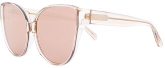 Linda Farrow Oversized Cat Eye Sunglasses