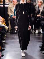 Thumbnail for your product : Emilia Wickstead Draped Velvet Dress W/cut Outs