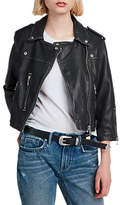AllSaints Lara Leather Biker Jacket, Black