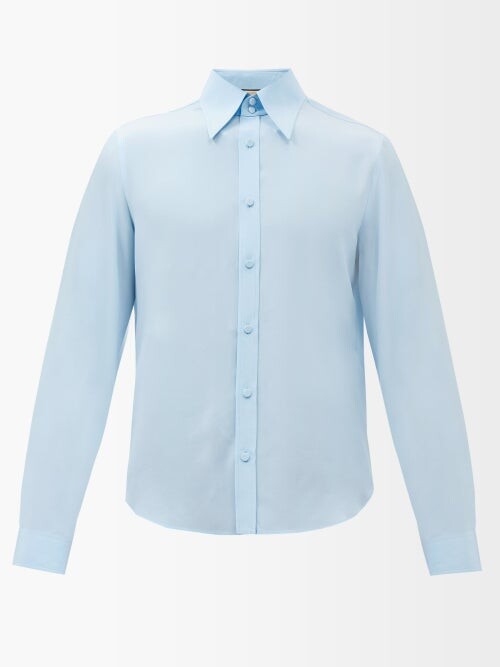 white gucci collar shirt