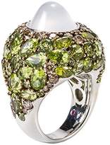 Thumbnail for your product : Roberto Coin Diamond jade 18k white gold ring