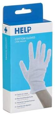 Help Cotton Gloves, Breathable Fabric Gloves, Medium Size