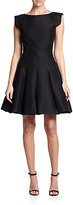 Thumbnail for your product : Halston Cotton/Silk Faille Fit-&-Flare Dress
