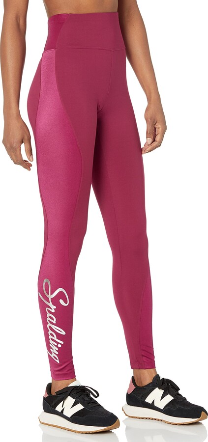 Spalding Women's High Shine Stretch Legging with Logo ShopStyle
