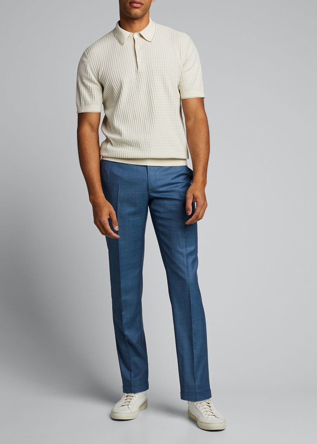 Brioni Men's WaffleKnit Polo Shirt ShopStyle