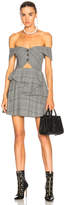 Thumbnail for your product : Self-Portrait Cut Out Check Mini Dress