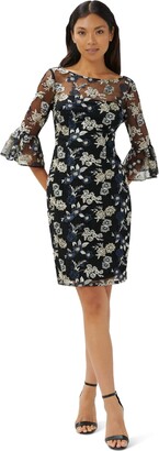 Adrianna Papell Women's Embroidered Sheath Dress