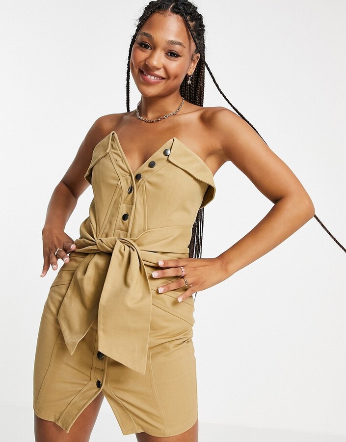 structured mini dress