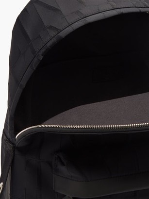 Valentino Garavani Vltn Logo-embroidered Shell Backpack - Black
