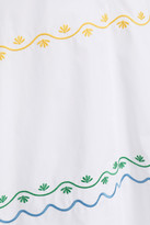 Thumbnail for your product : Tory Burch Embroidered Cotton-poplin Tunic