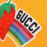 Thumbnail for your product : Gucci GUCCIGirls Orange Strawberry Print Top