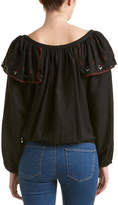 Thumbnail for your product : Piper Tibet Ruffled Linen-Blend Top