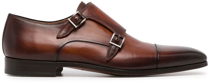 Magnanni Double-Buckle Monk Shoes - ShopStyle Slip-ons & Loafers