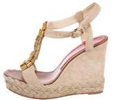 Thumbnail for your product : Paloma Berceló Suede Embellished Wedges