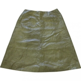 Thumbnail for your product : Chanel Metallic Leather Skirt