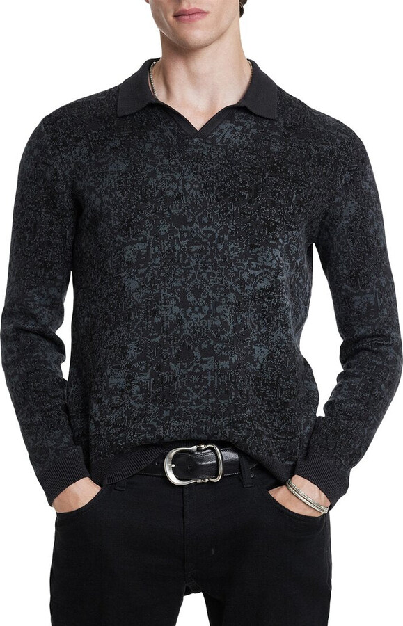John Varvatos Oliver Jacquard Sweater